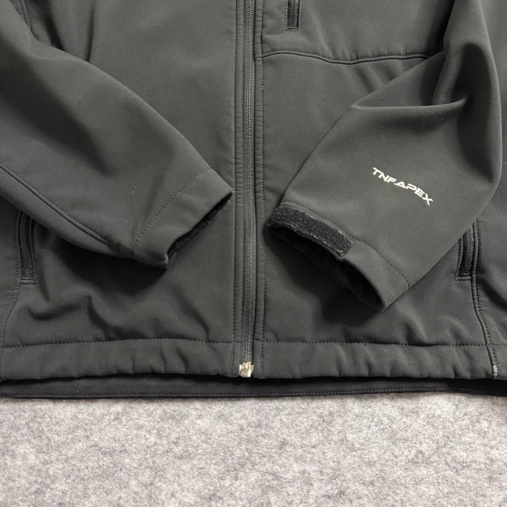 North Face Apex Jacket‎ Black Softshell Full Zip Mens Medium